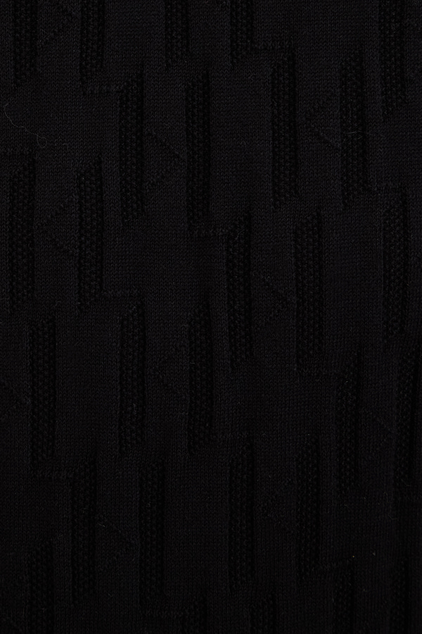 ΜΠΛΟΥΖΑ ΠΛΕΚΤΗ ΒΑΜΒΑΚΕΡΗ KARL LAGERFELD - 990 ΜΑΥΡΟ